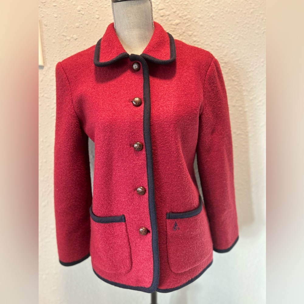 NWOT Vintage *** Rare *** Bean apple Women’s Red Wool Jacket Sz L